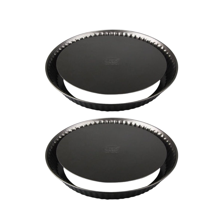 Ensemble de 2 Moules à tartes 26 cm avec fond amovible Dr. Oetker Tradition