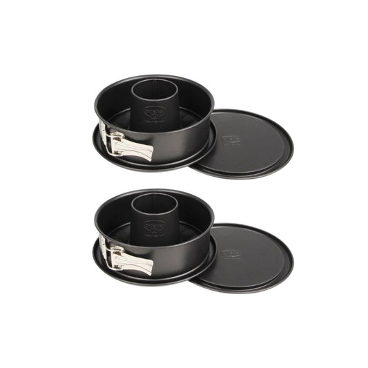 Ensemble de 2 Moules à manqué et à savarin à charnière acier 18 cm Dr. Oetker Tradition