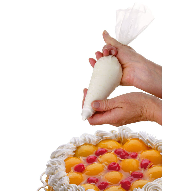 Lot de 20 poches à douille jetables et 3 embouts plastique réutilisables Zenker