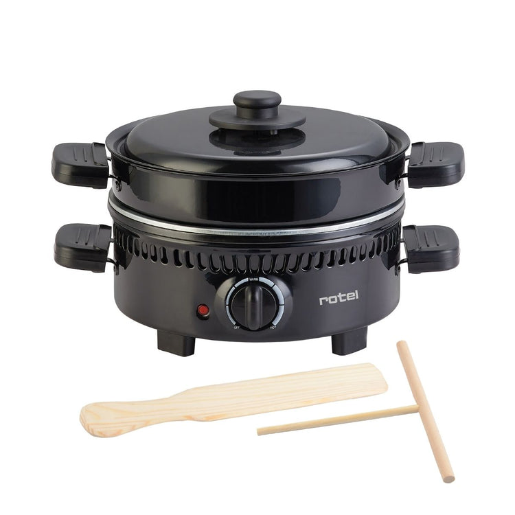 Torréfacteur à marrons, crêpière et grill électrique multifonctions Rotel