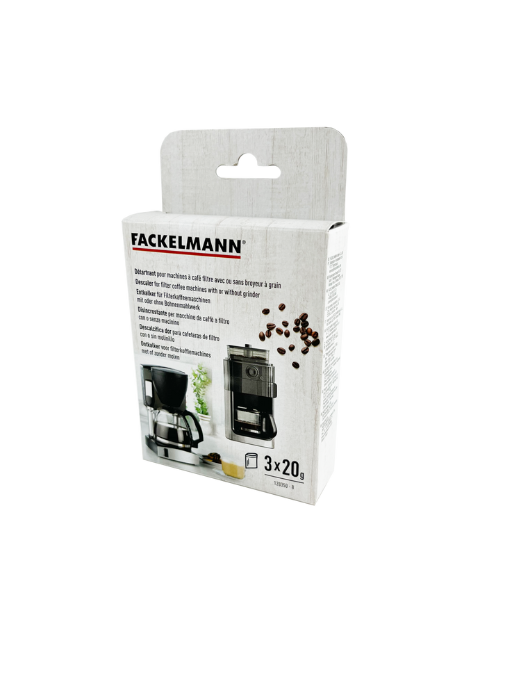Détartrant pour machines à café filtre avec ou sans broyeur à grains Fackelmann Petit Déjeuner