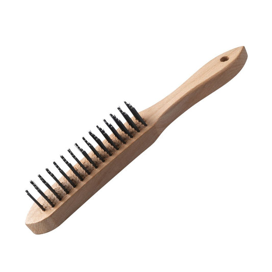 Brosse à nettoyer le barbecue 28 cm bois et acier FM Professional
