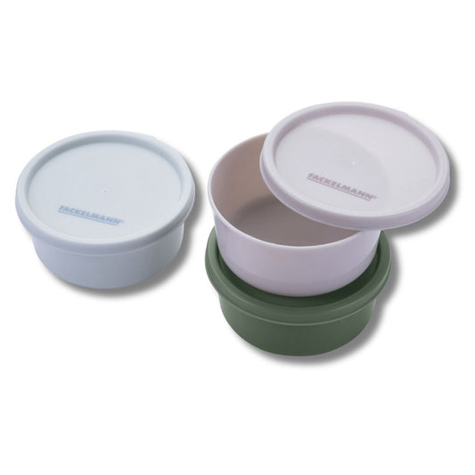 Set de 3 boîtes rondes à sauce ou épices Fackelmann Storage