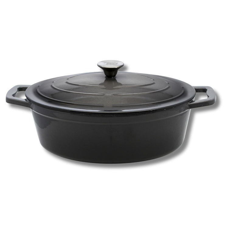 Cocotte en fonte émaillée gris classique 33 cm 5 L Elo