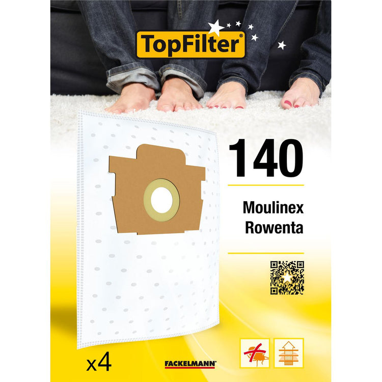 4 sacs aspirateur Rowenta Silence Force Moulinex TopFilter Premium