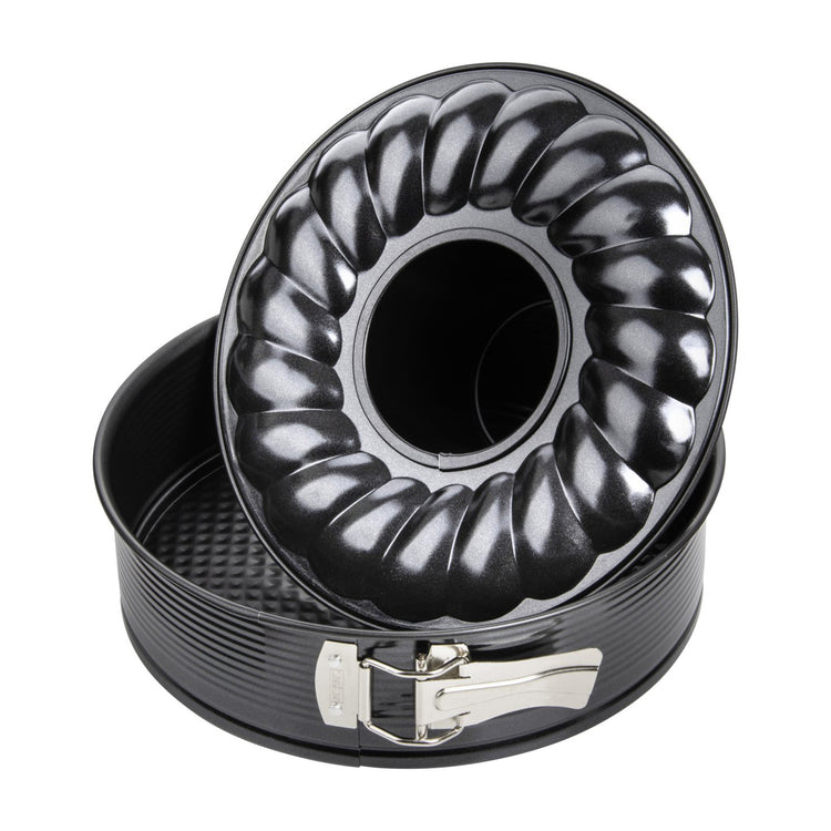 Moule à manqué et savarin double fond 28 cm Zenker Black Metallic