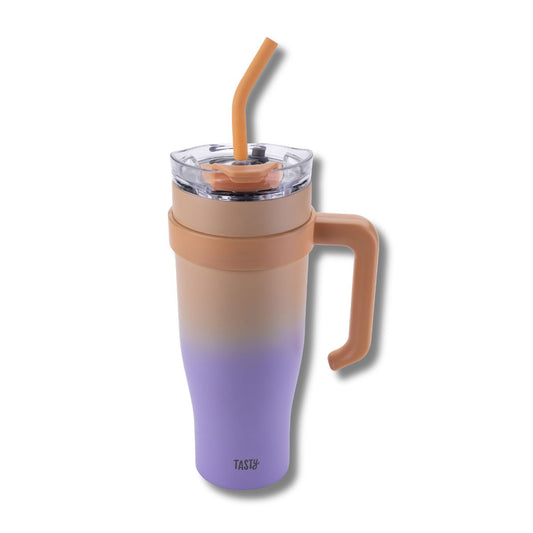 Gobelet isotherme 1200 ml lilas et pêche Tasty