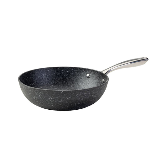 Wok 28 cm fonte aluminium revêtement antiadhésif céramique sans PFAS Fackelmann