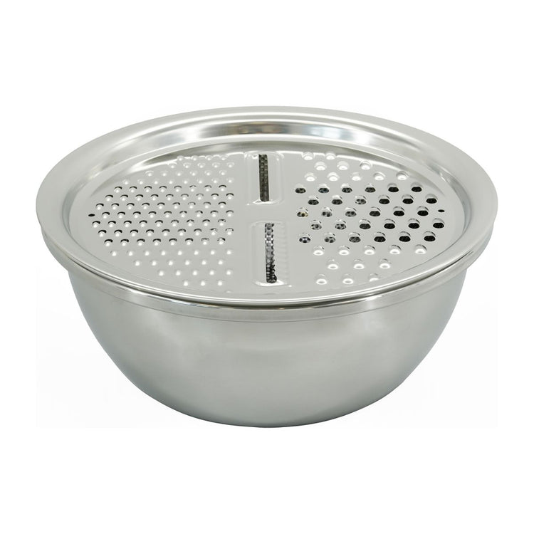 Set 3 en 1 Bol à Mixer, Râpe et Passoire 26 cm Fackelmann