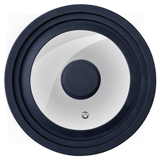 Couvercle de cuisson adaptable de 16 à 20 cm en verre et silicone Fackelmann