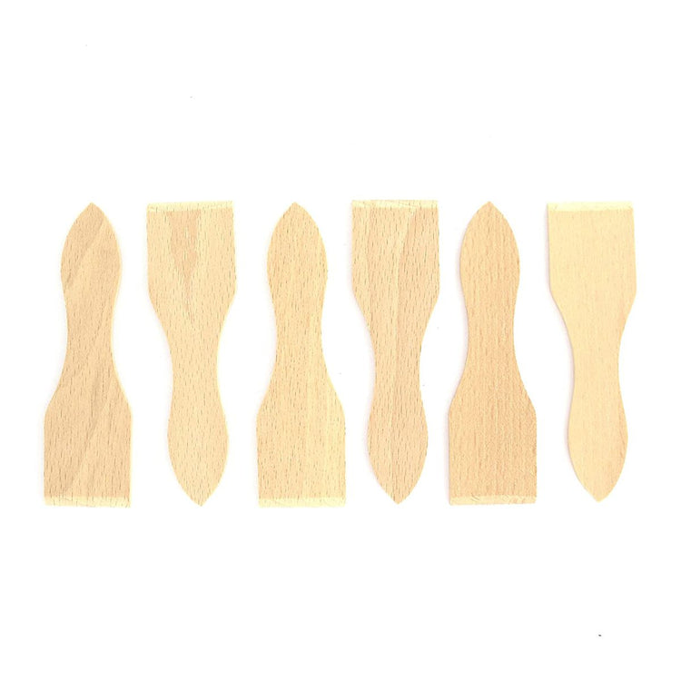 Lot de 6 spatules à raclette en bois Fackelmann Wood Edition