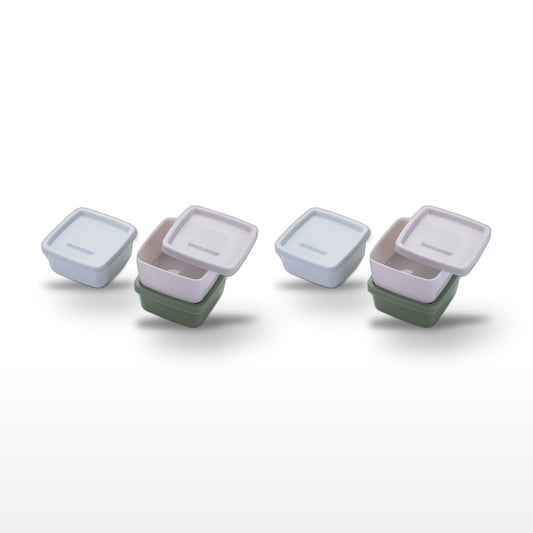 Lot de 2 lunch box 1L avec 2 ustensiles de cuisine Fackelmann Storage