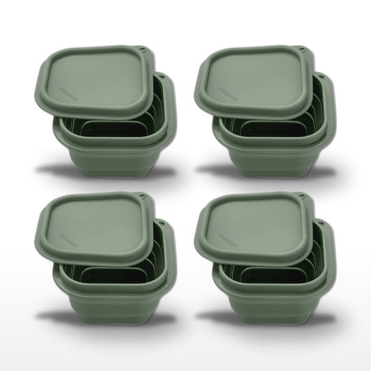 Lot de 4 boîtes à lunch 1 L avec 4 ustensiles de cuisine Fackelmann Storage