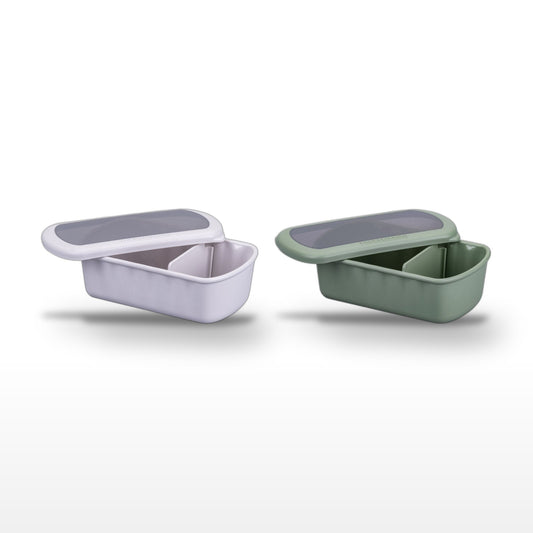 Lot de 2 lunchbox 1L avec 2 ustensiles de cuisine Fackelmann Storage