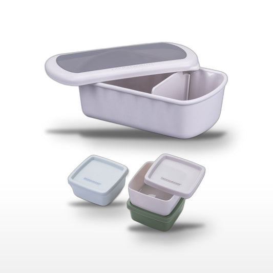 Lot de 1 lunch box 1L avec 3 boîtes à sauce Fackelmann Storage