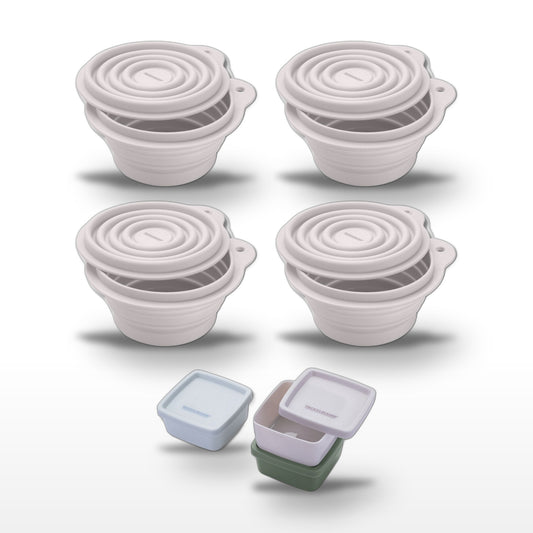 Lot de 4 boîtes hermétiques 13 cm avec 3 boîtes à sauce Fackelmann Storage