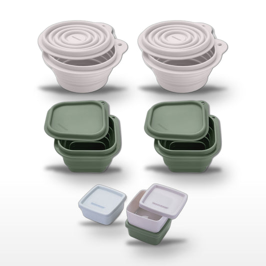 Lot de 4 boîtes à snacks avec 3 boîtes à sauce Fackelmann Storage