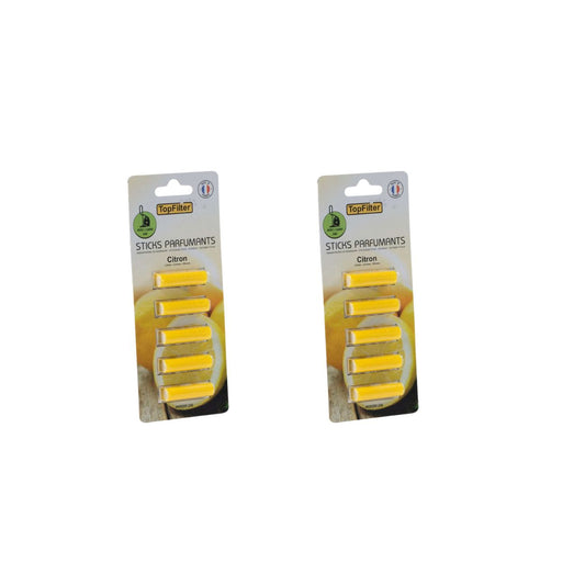 Lot de 2 désodorisants pour aspirateur parfum citronné Top Filter Accessoires