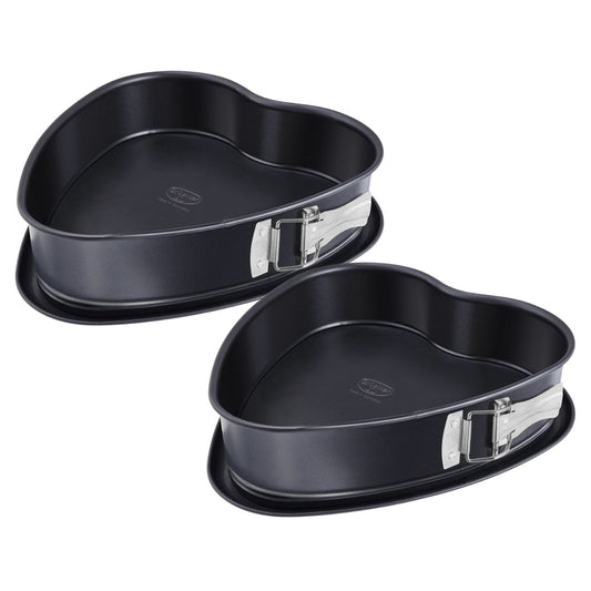 Ensemble de 2 Moules à charnière en forme de cœur 25 cm Dr. Oetker