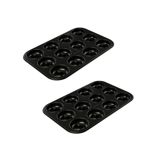 Ensemble de 2 Moules donut et bagel 12 empreintes 26,5 x 38,5 cm Dr. Oetker Tradition
