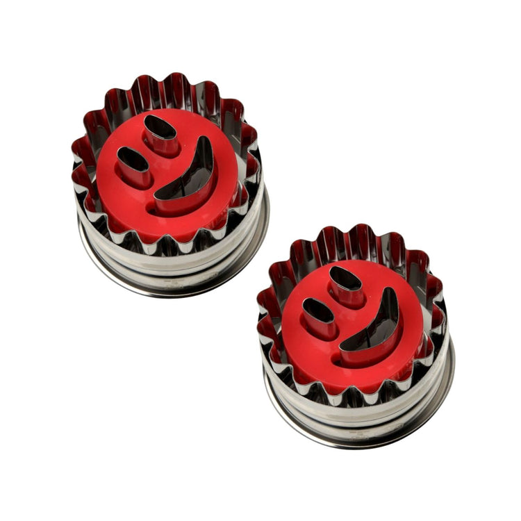 Ensemble de 2 Emporte-pièces biscuit linzer motif smiley Dr Oetker Noël