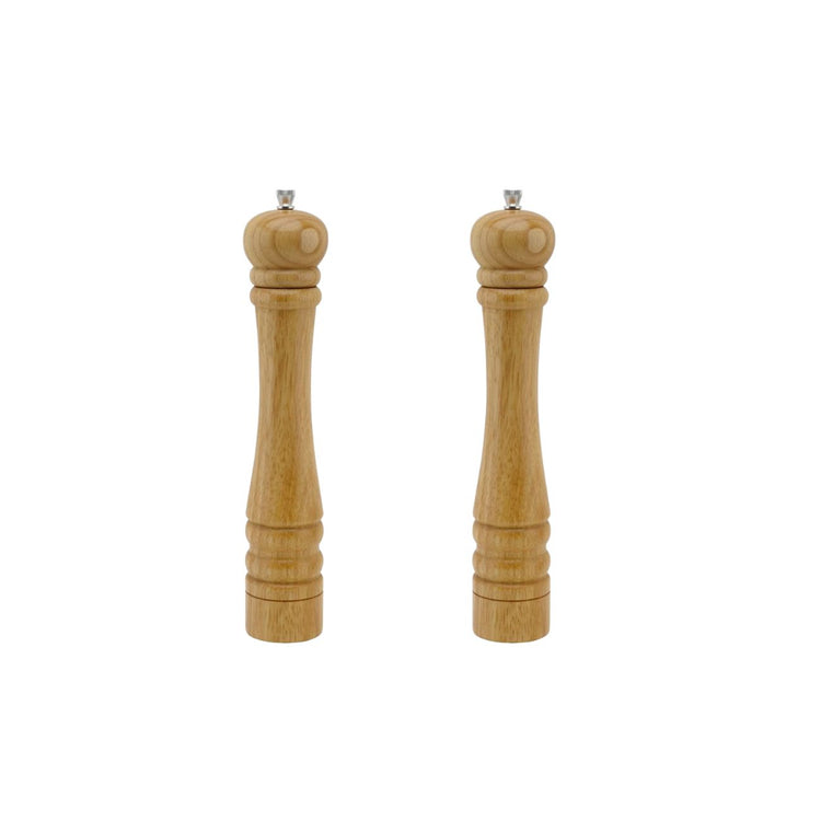 Ensemble de 2 Moulins à poivre manuel couleur bois 32 cm FM Professional Divers
