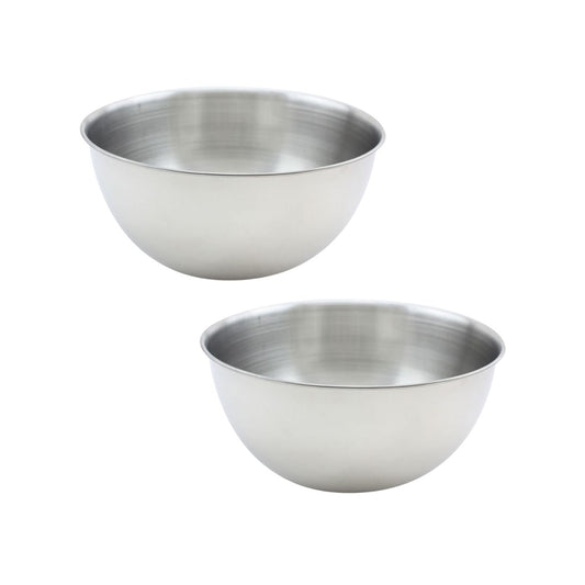 Ensemble de 2 Bols à mixer en inox de 20,5 cm de diamètre Fackelmann Basic