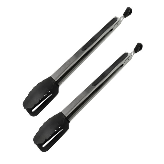Ensemble de 2 Pinces de cuisine double embout 35 cm Fackelmann Penderie