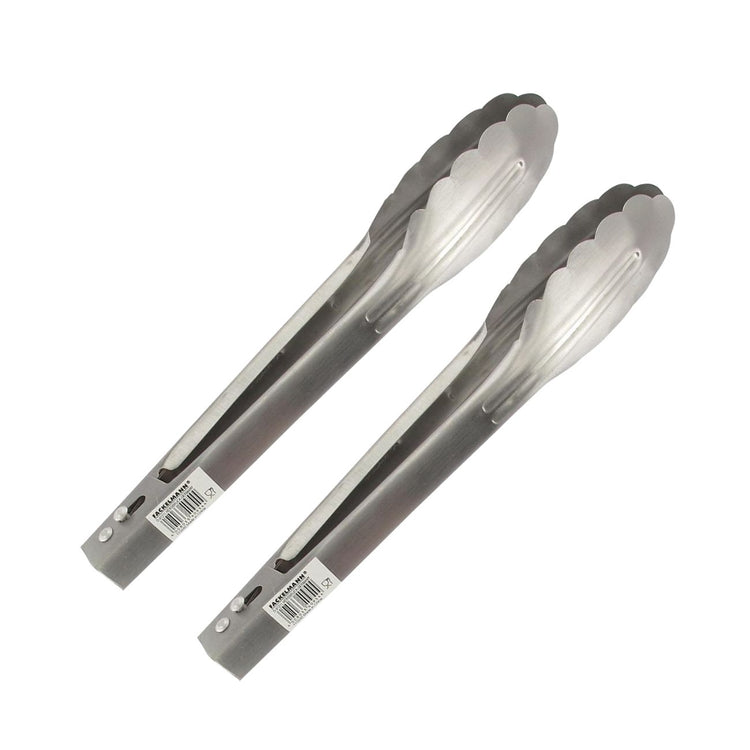 Ensemble de 2 Pinces de cuisine multifonction tout inox 23 cm Fackelmann