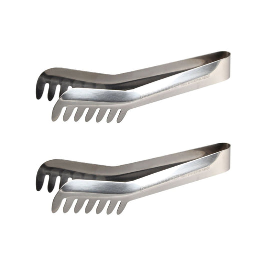 Ensemble de 2 Pinces à spaghettis, de cuisine en Acier inoxydable 19 cm Fackelmann