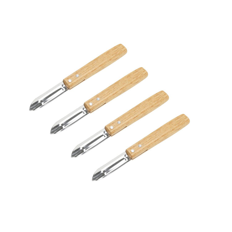 Ensemble de 4 Eplucheurs Econome Nature 16 cm Nirosta