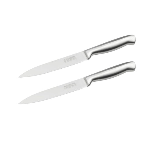 Ensemble de 2 Couteaux de cuisine universel 24 cm en tout Nirosta Star