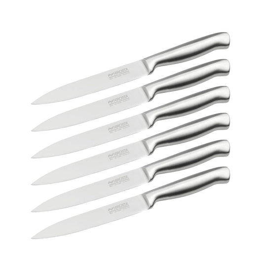 Ensemble de 6 Couteaux de cuisine universel 24 cm en tout Nirosta Star