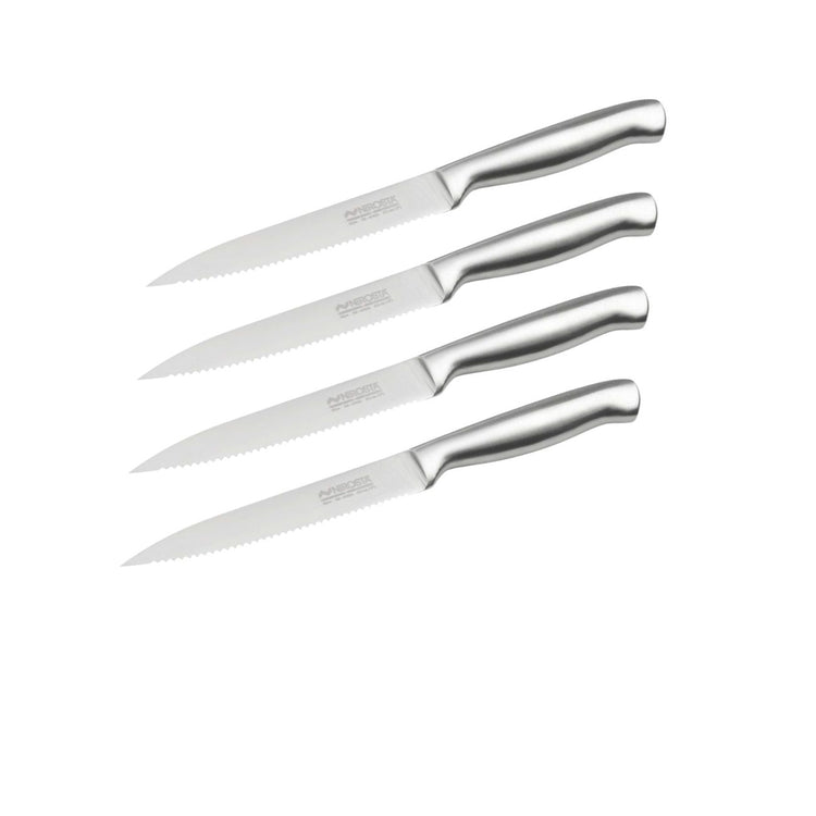Ensemble de 4 Couteaux de cuisine professionnel 24 cm lame crantée Nirosta Star