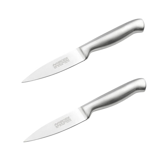 Ensemble de 2 Couteaux d'office en inox 20 cm en tout Nirosta Star