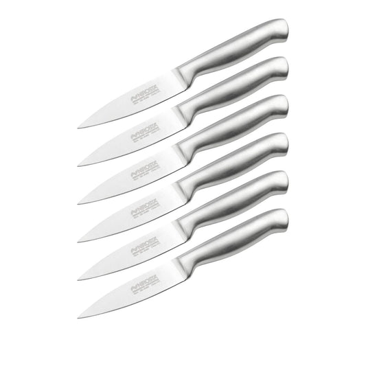 Ensemble de 6 Couteaux d'office en inox 20 cm en tout Nirosta Star