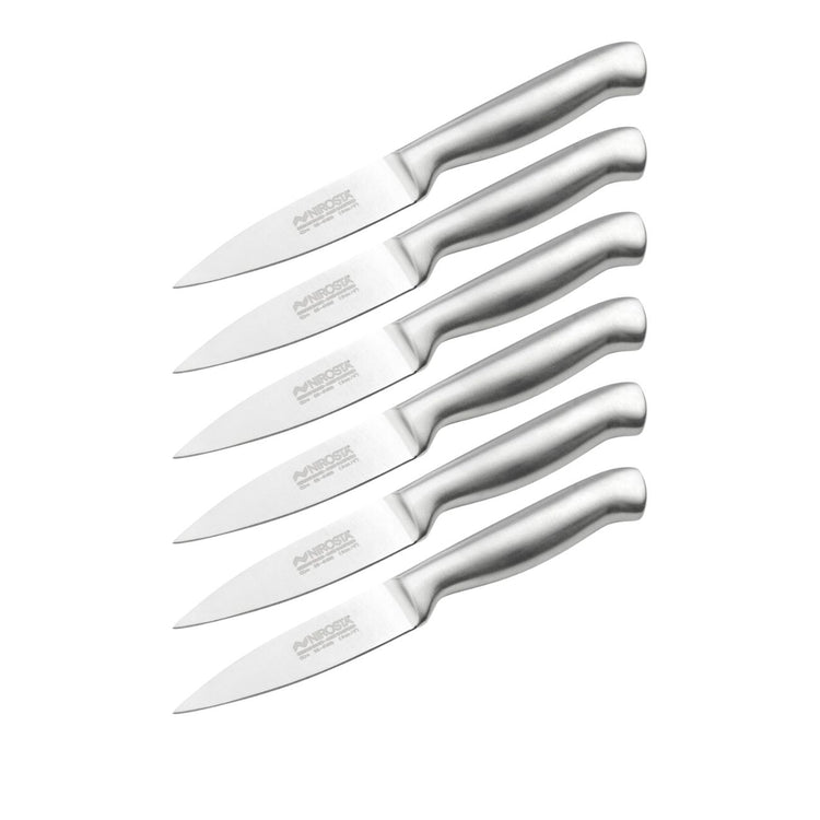 Ensemble de 6 Couteaux d'office en inox 20 cm en tout Nirosta Star