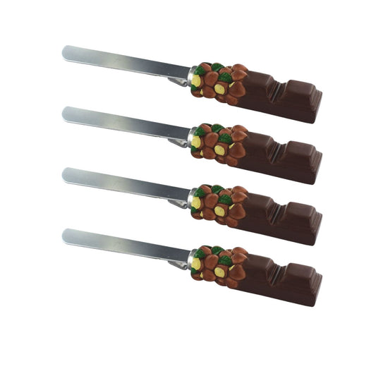 Set de 4 ustensiles de cuisine spatule pour pâte à tartiner et spatule Fackelmann Display