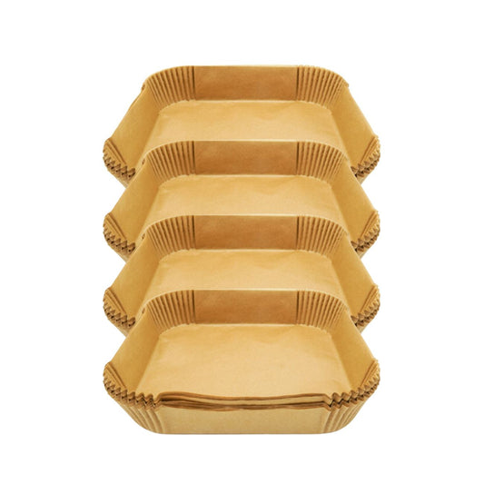 Ensemble de 200 Moules en papier pour air fryer carrés 20 cm Fackelmann Divers