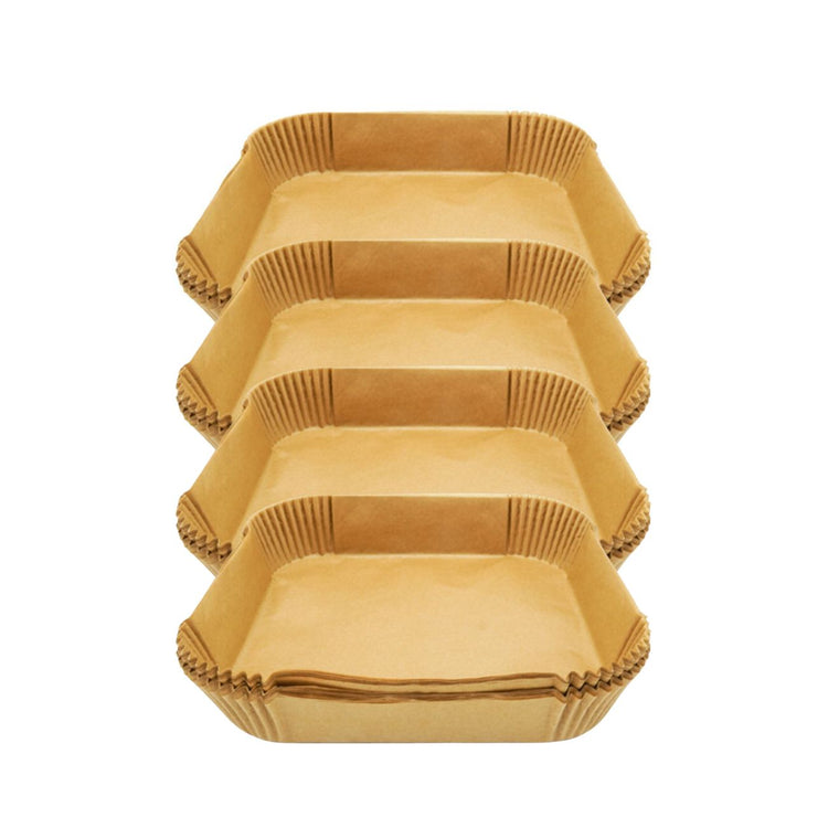 Ensemble de 200 Moules en papier pour air fryer carrés 20 cm Fackelmann Divers