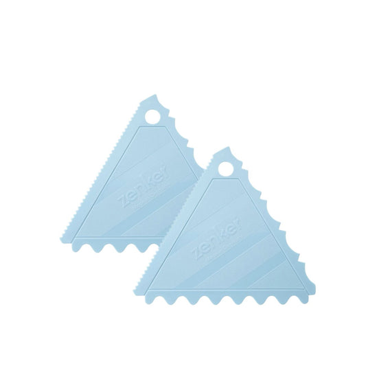 Ensemble de 2 Lisseurs gâteau à trois côtés pour cake design Zenker Sweet Sensation