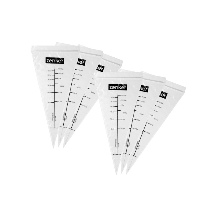 Ensemble de 20 poches à douille graduées avec zip 30 cm Zenker Smart Pastry