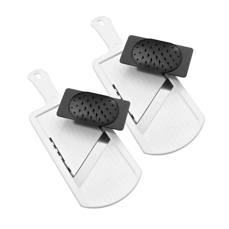 Ensemble de 2 Mandolines professionnelles réglables jusqu'à 6 mm Fackelmann Handmade Tradition