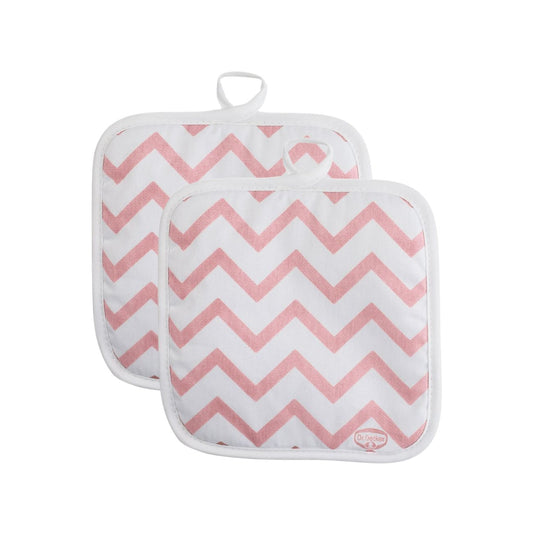 Lot de 2 maniques 20/20 cm en coton avec 2 ustensiles Dr Oetker Baker Edition