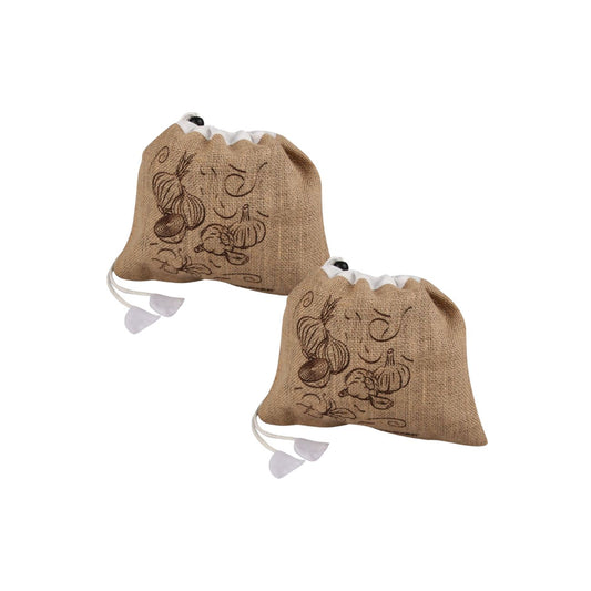 Lot de 2 sacs à légumes réutilisables avec 2 ustensiles de cuisine Fackelmann Nature
