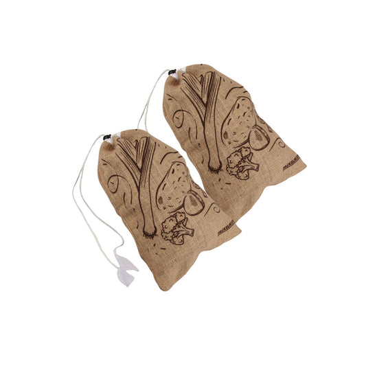 Lot de 2 sacs pour fruits et légumes réutilisables Fackelmann Nature