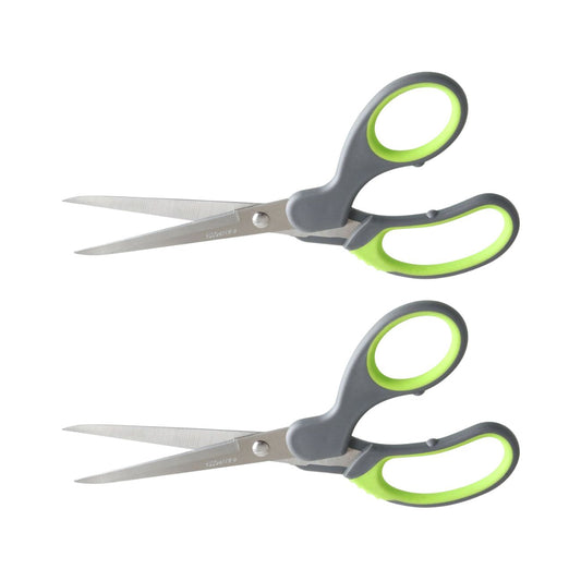 Ensemble de 2 Ciseaux à prise souple Nirosta