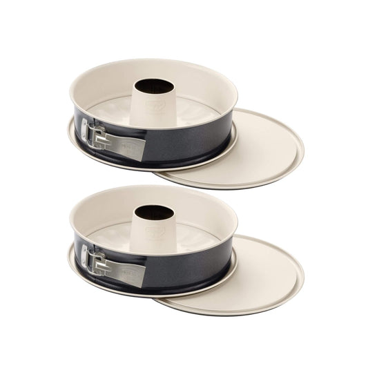 Ensemble de 2 Moules à manqué à charnière avec fond à savarin 26 cm Dr Oetker Back-Trend