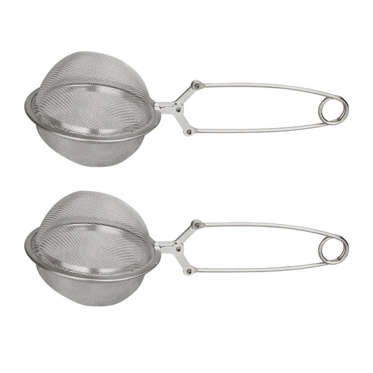 Ensemble de 2 Boules à thé type Pinces à thé en inox 18,5 cm Fackelmann