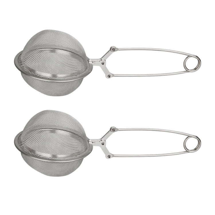 Ensemble de 2 Boules à thé type Pinces à thé en inox 18,5 cm Fackelmann